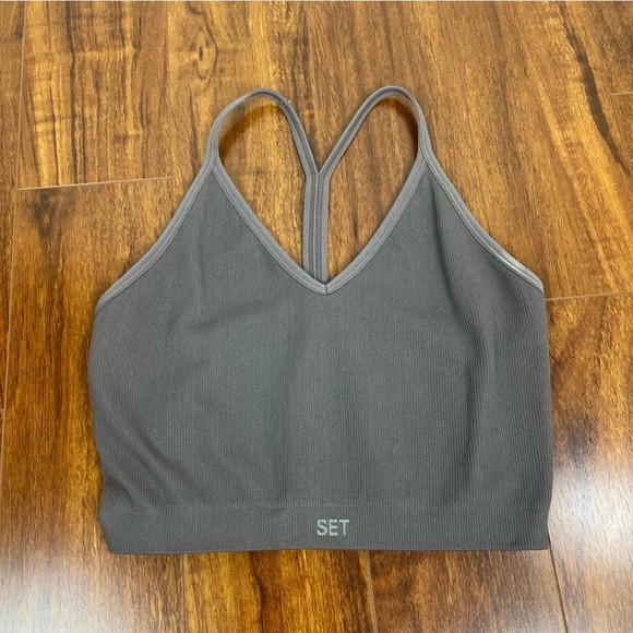 Set Active Brown Sports Bra - Picture 1 of 3